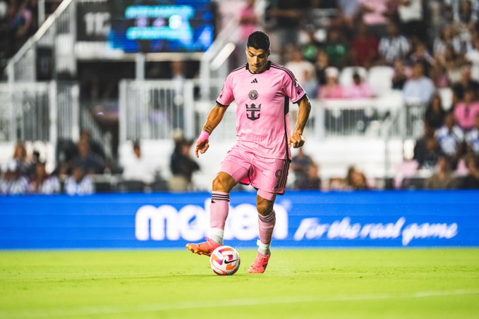 Luis Suárez en el partido ante Monterrey. Foto: Inter Miami