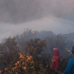 Las llamas se expandieron a zonas como La Carbonería, perteneciente al cantón Cañar. /Fotos Tucayta