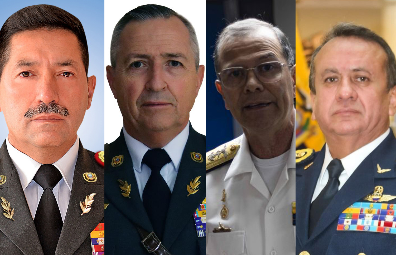 El presidente Noboa renovó la cúpula militar este lunes 1 de septiembre de 2025. /Cortesía