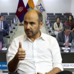 La audiencia contra Juan Cristóbal Lloret se desarrolla en el Tribunal Contencioso Electoral (TCE). /Cortesía