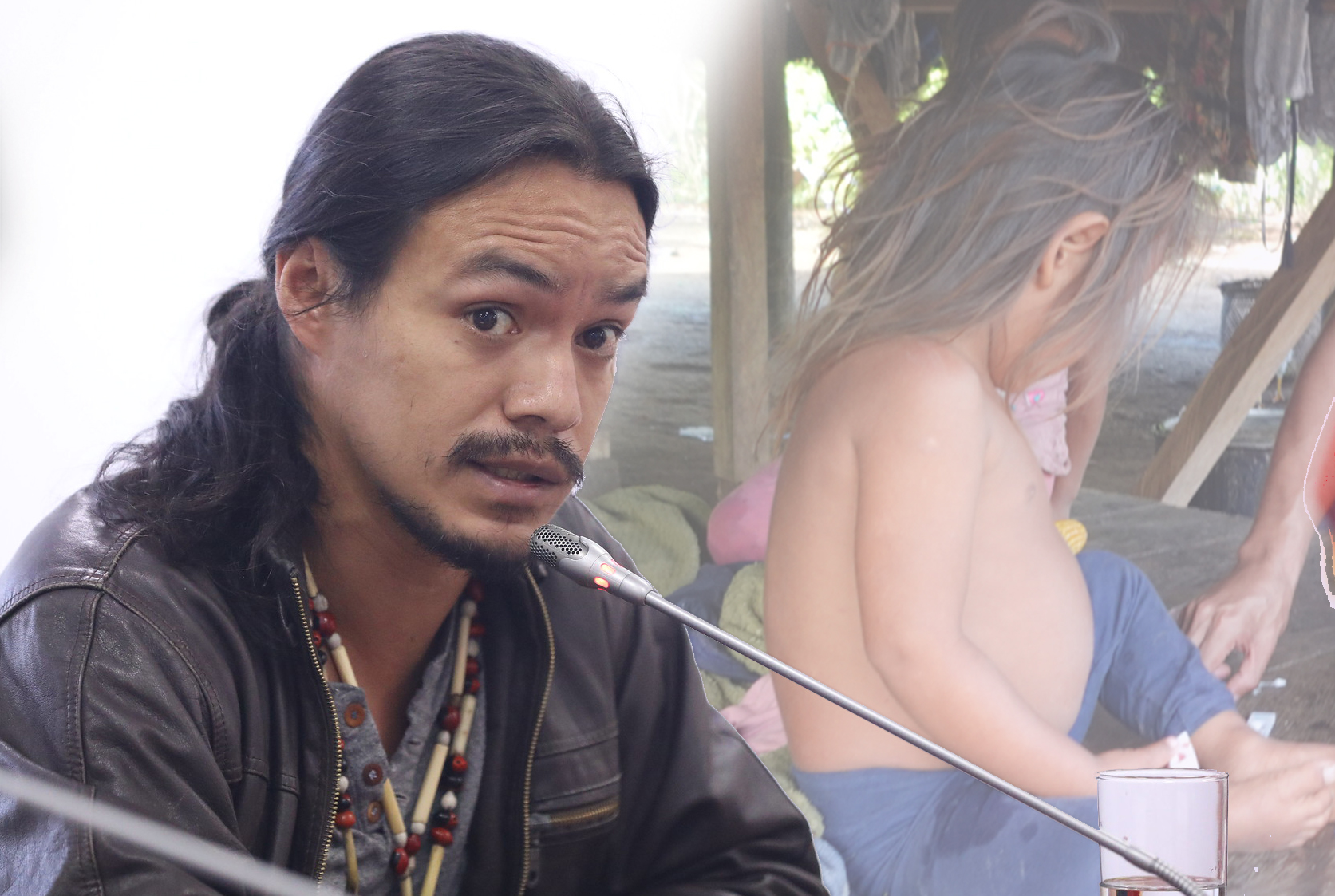 Pablo Ponce expuso la realidad en Taisha, Morona Santiago, por la muerte de niños en circunstancias desconocidas. /Cortesía